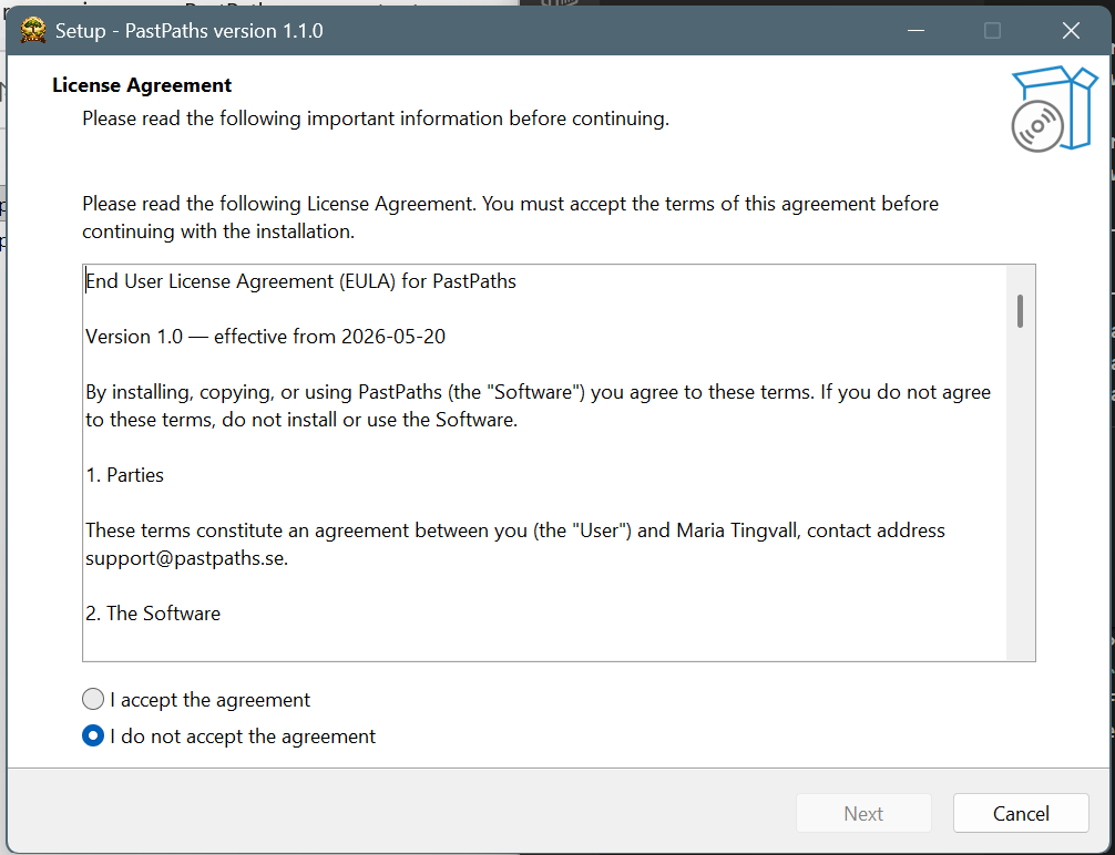 License agreement