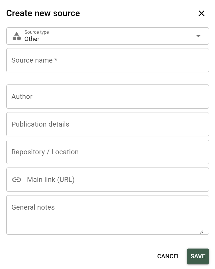 Source list